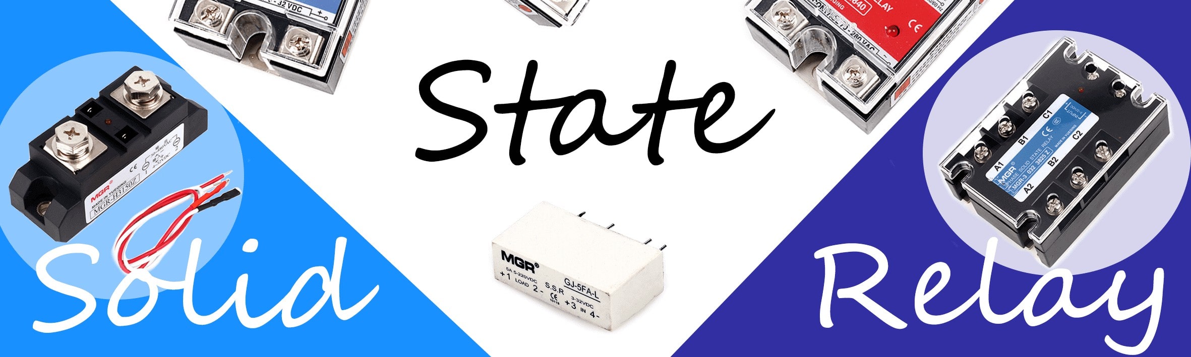 Three types of the solid state relay
