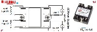 The picture and wiring diagram of single phase dual solid state relays