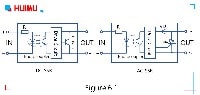 The internal equivalent circuit diagram of solid-state relays