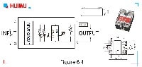 Circuit diagram, dimensions, and drawing of the zero-crossing AC solid state relays