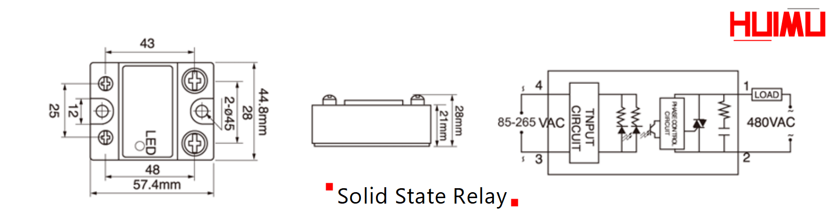 Solid-state relay diagram