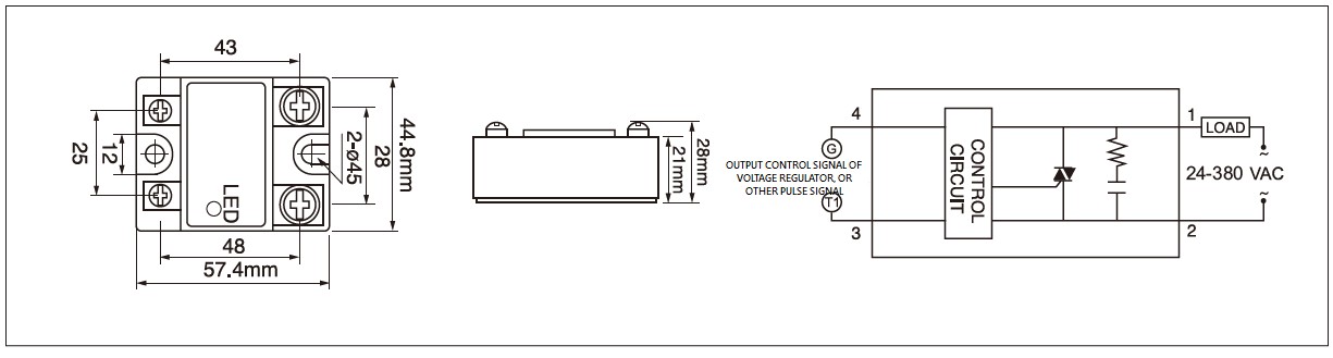 MGR-DV Series Voltage Power Regulator Diagram