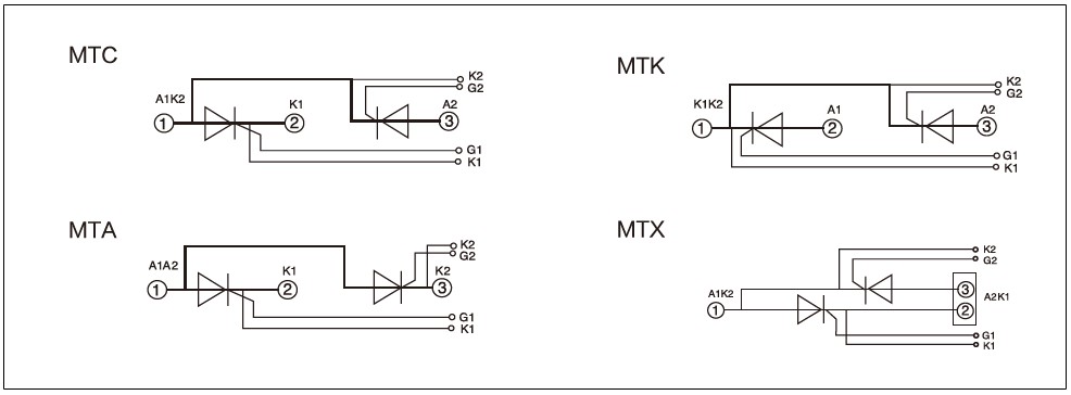 Circuit diagram - mager MTC, MTA, MTK, MTX series