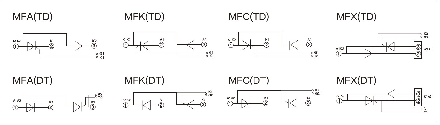 MFC, MFA, MFK, MFX 시리즈 Diagram