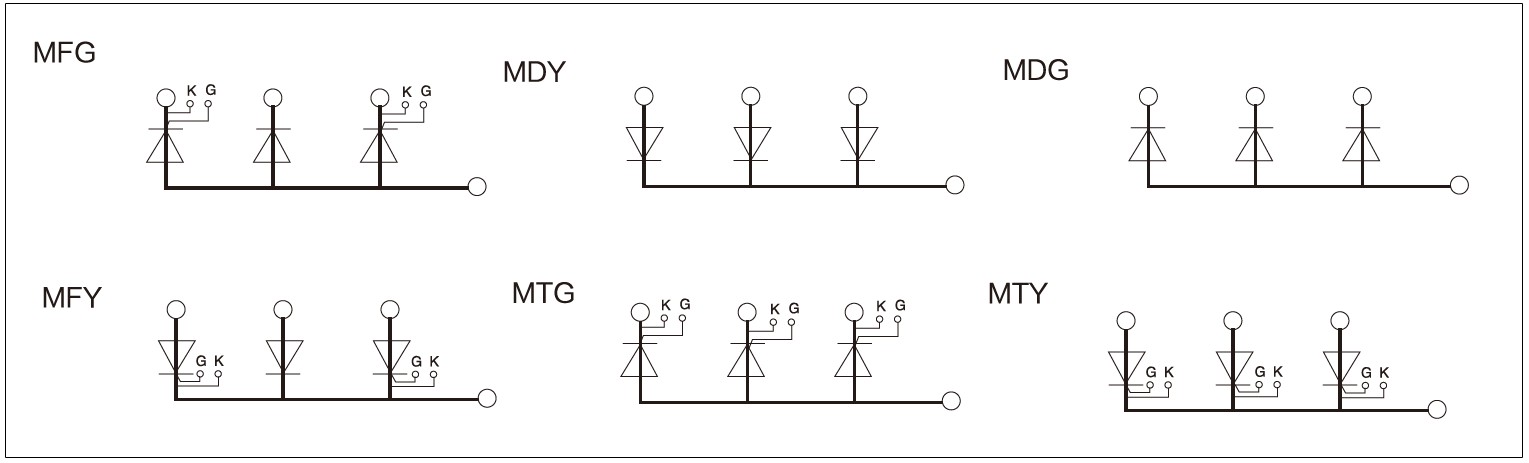 Circuit diagram - mager MTG, MTY, MDG, MDY, MFG, MFY series welding machine module