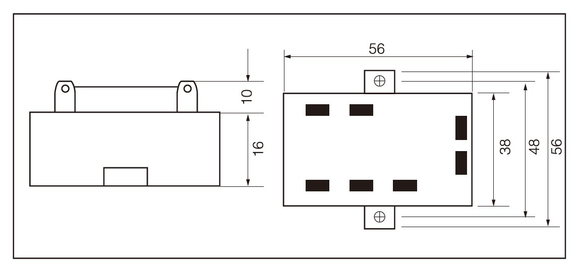 SCR-JKK, TRIAC-JKK Series, Dimensions