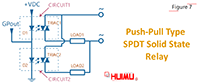 push-pull type SPDT solid state relay circuit diagram