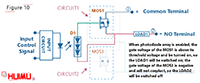 photodiode-array SPDT solid state relay circuit diagram, when the switch is turned on at DC power supply