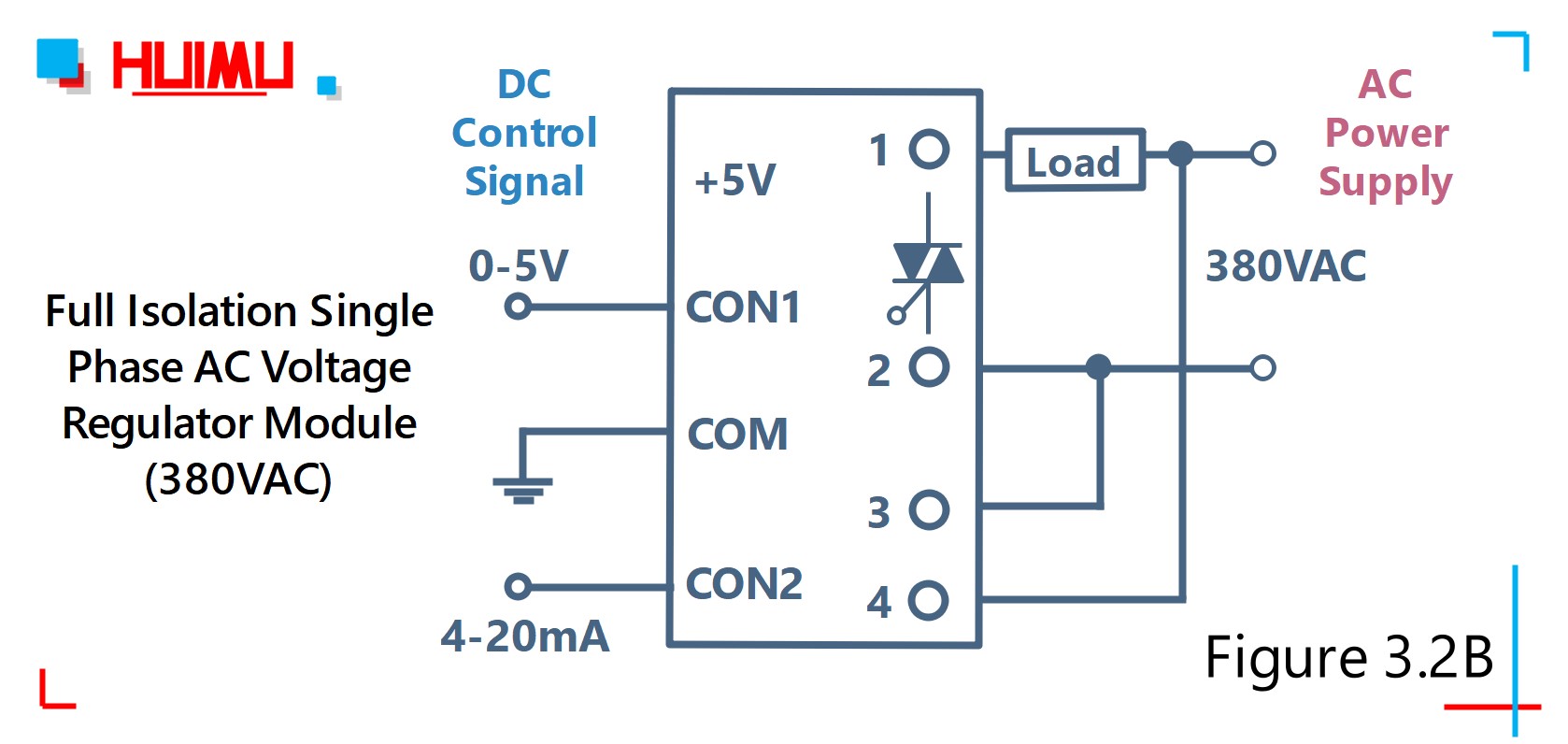 MGR-DTY2240EG (380VAC type) full isolation single phase AC voltage regulator wiring circuit diagram│HUIMULTD How to wire MGR mager MGR-DTY2240EG full isolation single phase AC voltage regulator? 380VAC type AC voltage regulator module circuit diagram, rated working voltage is 380VAC. More detail via www.@huimultd.com