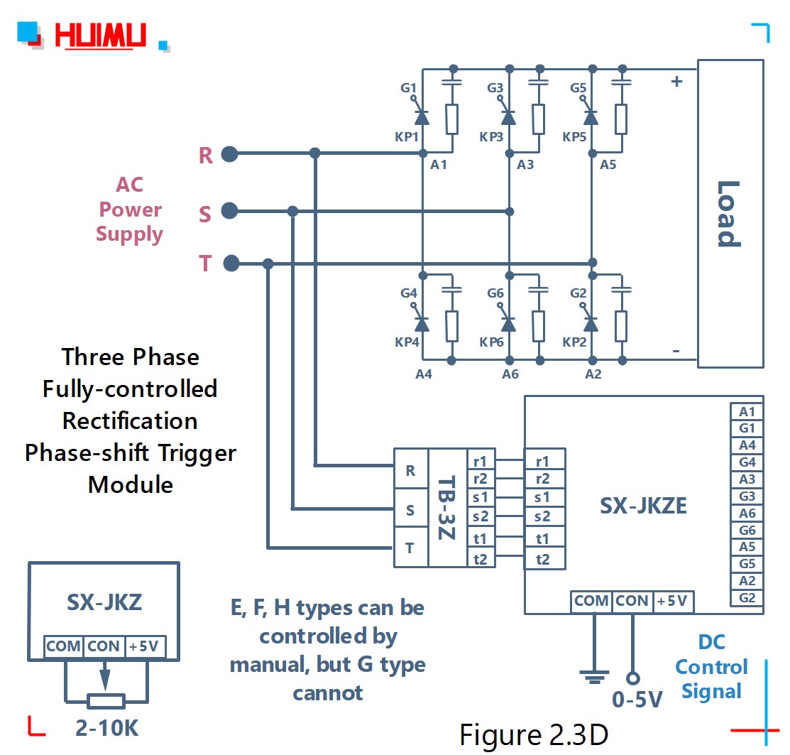 SX-JKZ circuit wiring diagram How to wire MGR mage rthree phase fully-controlled rectification phase-shift trigger module (SX-JKZ)? More detail via www.@huimultd.com