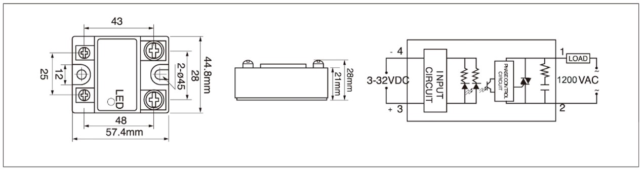 MGR-1D 系列 面板固态继电器 Zero-Crossing Diagram