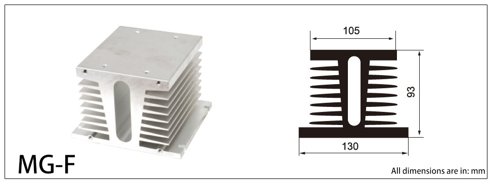 MG-F SERIES HEAT SINK Diagram