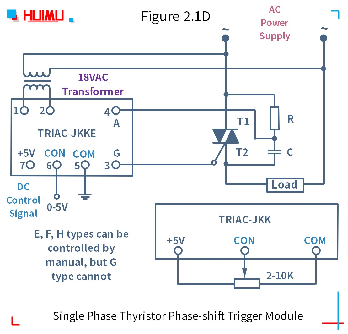 TRAIC-JKK circuit wiring diagram 1 (static dv/dt improved version)│HUIMULTD How to wire MGR mager TRAIC-JKK 단상 사이리스터 위상 편이 트리거 모듈 (static dv/dt improved version)? More detail via www.@huimultd.com