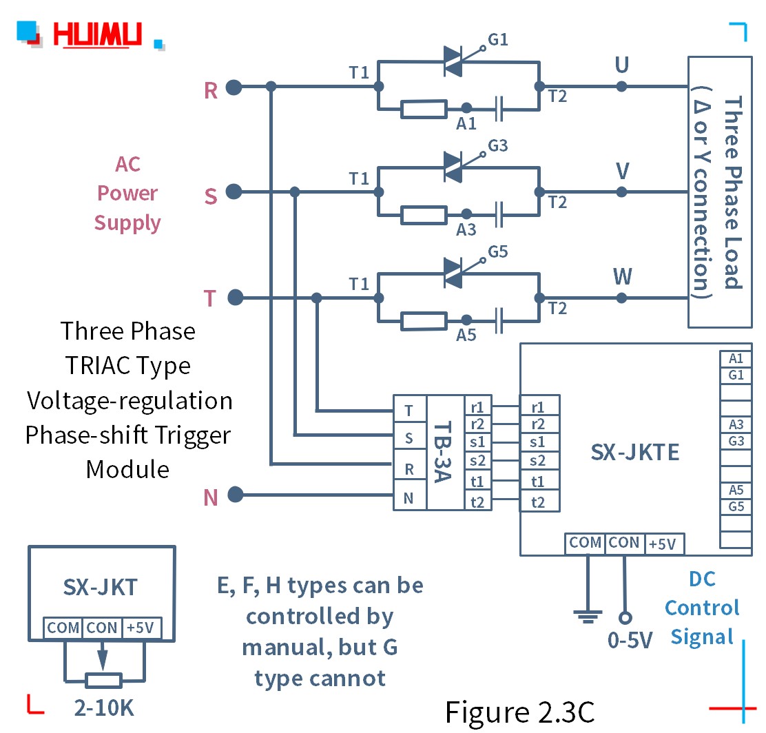How to wire MGR mager three phase TRIAC type phase-shift trigger module (SX-JKT)? More detail via www.@huimultd.com