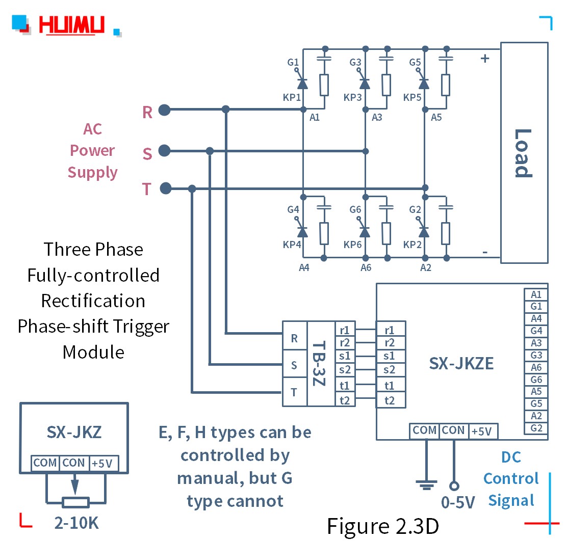SX-JKZ circuit wiring diagram How to wire MGR mage rthree phase fully-controlled rectification phase-shift trigger module (SX-JKZ)? More detail via www.@huimultd.com
