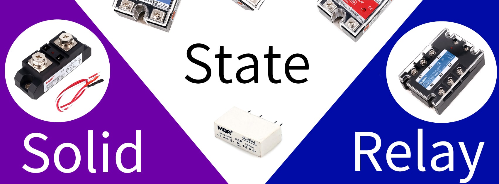 Three types of the solid state relay