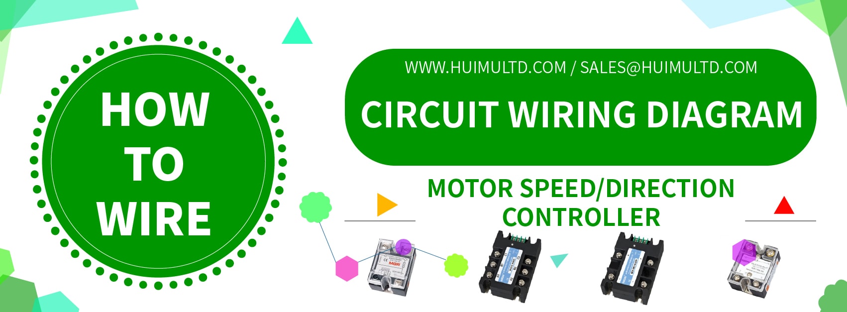 How to wire the motor speed or direction controller? banner